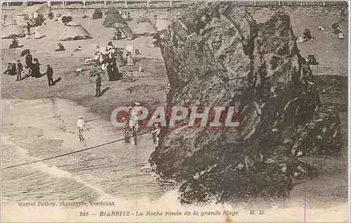 Cartes postales Biarritz La Roche Ronde de la Grande Plage