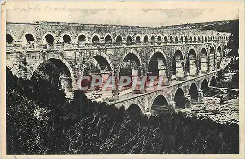 Cartes postales Nimes (Gard) Aquduc Romain Pont du Gard