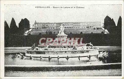 Cartes postales Versailles Bassin de Latone et le Chateau