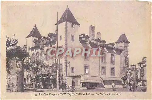 Ansichtskarte AK Saint Jean de Luz La Cote Basque La Maison Louis XIV Velo Cycle