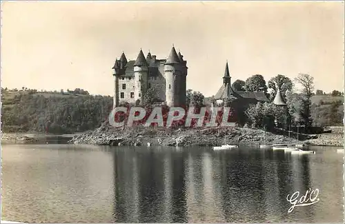 Moderne Karte Chateau Feodal de Val L'Auvergne Construit vers 1450 par la Famille d'Eestaing