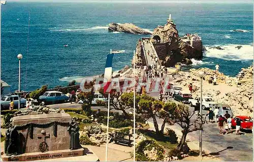 Moderne Karte Biarritz Le Rocher de la Vierge Citroen 2 CV