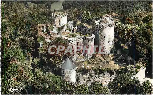 Moderne Karte Tonquedec (C du N) Ruines du Chateau (XIIIe S)