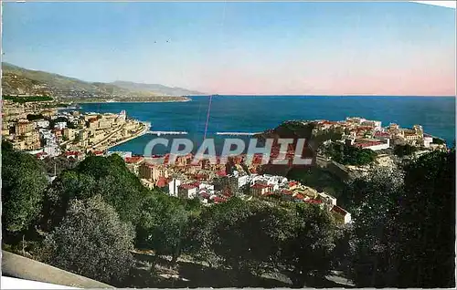 Cartes postales moderne Vue Generale sur Mont Carlo et le Rocher de Monaco