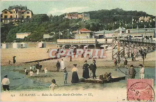 Cartes postales Le Havre Bains du Casino Marie Christine