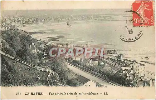 Cartes postales Le Havre Vue Generale prise de Sainte Adresse