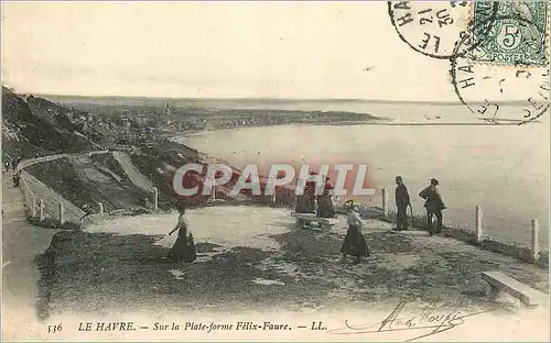 Cartes postales Le Havre Sur La Plate forme Felix Faure