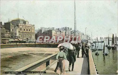 Ansichtskarte AK Le Havre Perspective du Grand Quai