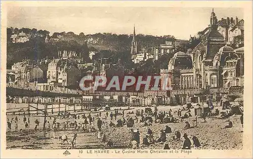 Cartes postales Le Havre Le Casino Marie Christine et la Plage