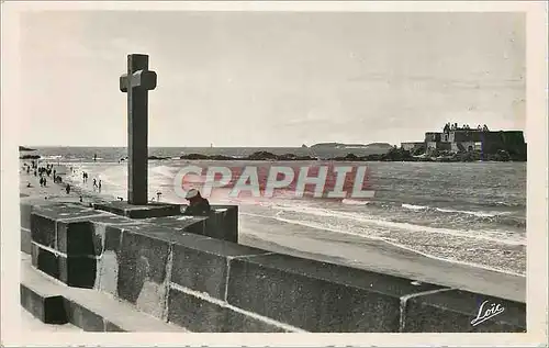 Cartes postales moderne Saint Malo La Digue et le Fort National