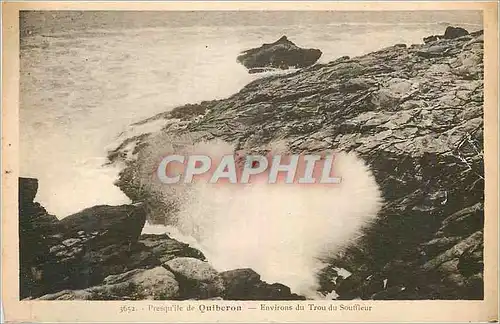 Ansichtskarte AK Presqu'ile de Quiberon Environs du Trou du Souffleur