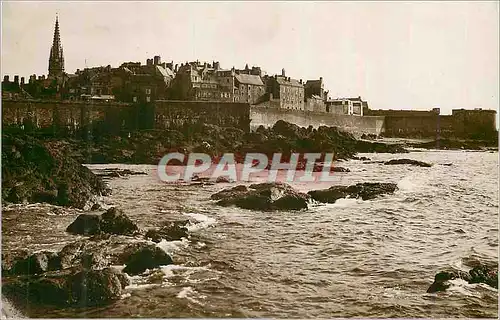 Moderne Karte Saint Malo La Ville et les Remparts