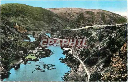 Moderne Karte Les Gorges de la Loire vues du Chateau de St Maurice (les Piles Romaines) 12 km de Roanne