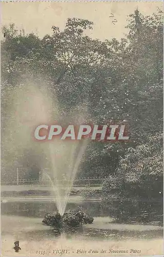 Cartes postales Vichy Piece d'eau des Nouveaux Parcs