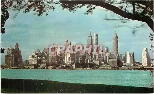 Moderne Karte Manhattan Skyline The Superb View of Lower Manhattan