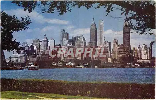 Cartes postales moderne New York City Lower Manhattan from Governor's Island