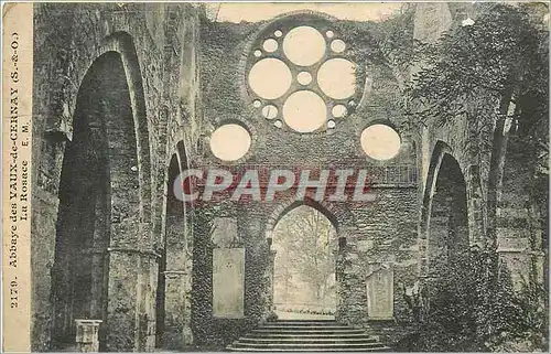 Cartes postales Abbaye des Vaux de Cernay (S et O) La Rosace