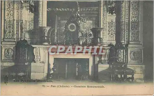 Ansichtskarte AK Pau (Chateau) Cheminee Monumentale
