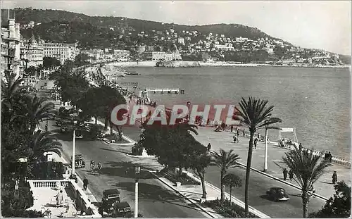 Moderne Karte Nice La Promenade et le Mont Boron