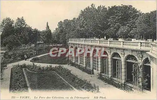 Cartes postales Vichy Le Parc des Celestins vu de l'Orangerie