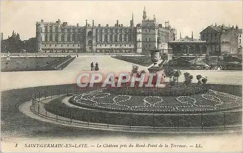 Cartes postales Saint Germain en Laye Le Chateau pris du Rond Point de la Terrasse