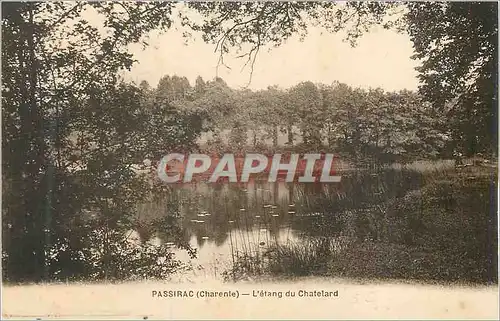 Ansichtskarte AK Passirac (Charente) L'Etang du Chatelard