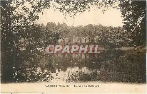 Cartes postales Passirac (Charente) L'Etang du Chatelard