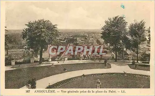 Ansichtskarte AK Angouleme Vue Generale prise de la Place du Palet