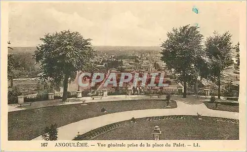 Cartes postales Angouleme Vue Generale prise de la Place du Palet