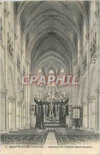 Cartes postales Saint Nazaire (Loire Inf) Interieur de l'Eglise Saint Nazaire