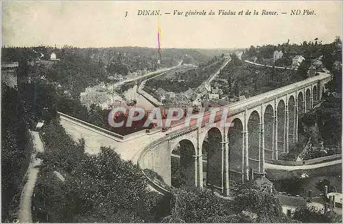 Ansichtskarte AK Dinan Vue Generale du Viaduc et de la Rance