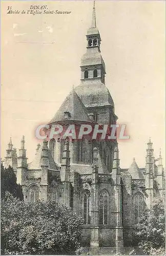 Ansichtskarte AK Dinan Abside de l'Eglise Saint Sauveur