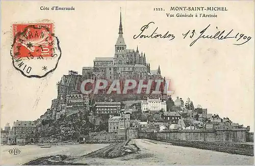 Cartes postales Mont Saint Michel Vue Generale a l'Arrivee