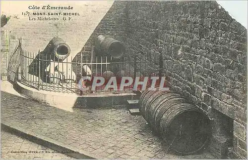 Cartes postales Mont Saint Michel Cote d'Emeraude Les Michelettes