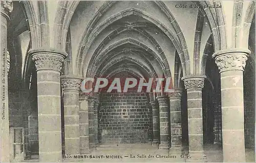 Cartes postales Mont Saint Michel La Salle des Chevaliers