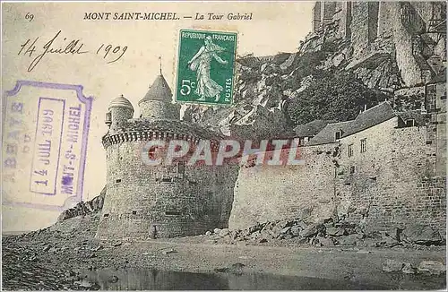 Cartes postales Mont Saint Michel La Tour Gabriel