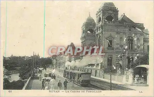 Ansichtskarte AK Royan Le Casino de Foncillon Tramway