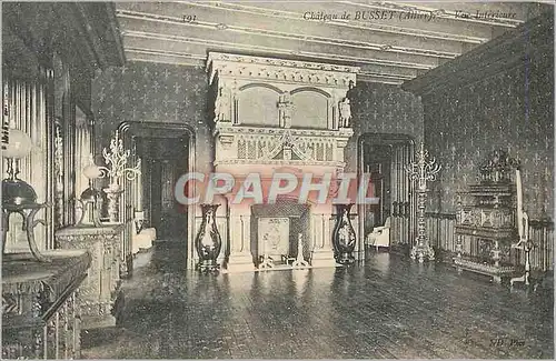 Cartes postales Chateau de Busset (Allier) Vue Interieure