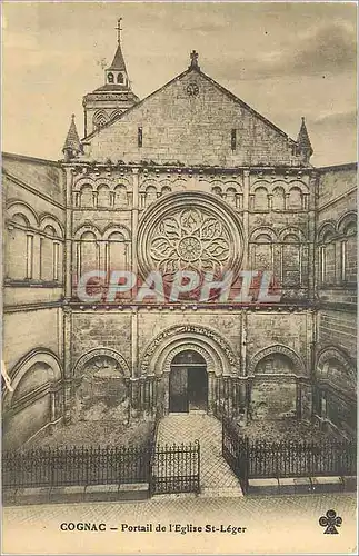 Cartes postales Cognac Portail de l'Eglise St Leger