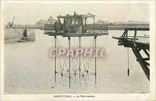 Ansichtskarte AK Saint Malo Le Pont Roulant