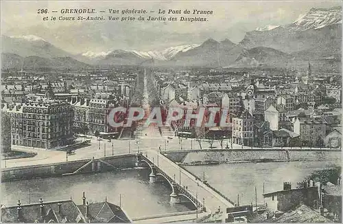 Cartes postales Grenoble Vue Generale Le Pont de France