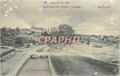 Cartes postales Saint Gautier (Indre) Le Canal