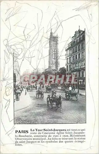 Cartes postales Paris La Tour Saint Jacques