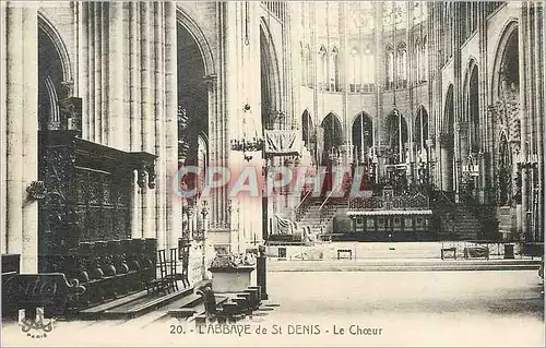 Ansichtskarte AK Abbaye de Saint Denis Le Choeur