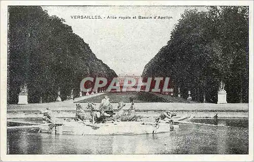 Ansichtskarte AK Versailles Allee Royale et Bassin d'Apollon