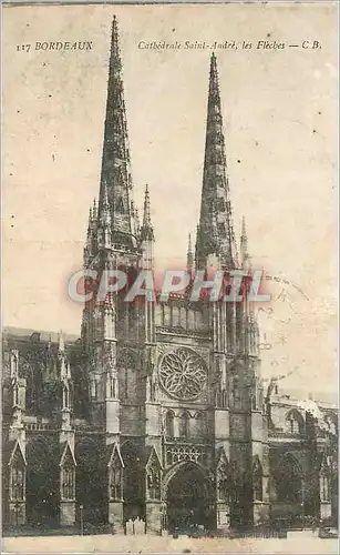 Ansichtskarte AK Bordeaux Cathedrale Saint Andre Les Fleches