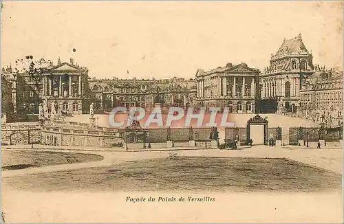 Cartes postales Facade du Palais de Versailles