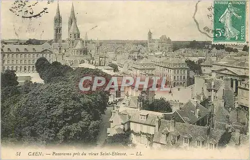 Ansichtskarte AK Caen Panorama pris du vieux Saint Etienne