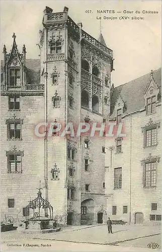 Cartes postales Nantes Cour du Chateau Le Donjon (XVe Siecle)