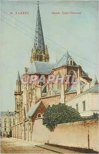 Cartes postales Nantes Abside Saint Clement